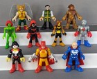 Imaginext DC Super Friends Batman 10 Action Figure Bundle LEX LUTHOR KATANA 