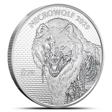 2026 - Zombucks World Necrowolf Silver 1 Oz .999 Fine Silver Round - In Stock 2026 - Zombucks World Necrowolf Silver 1 Oz .999 Fine Silver Round - In Stock