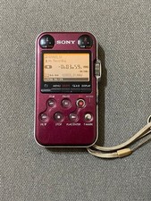 SONY PCM-M10 Linear PCM Recorder Red 4GB Tested Works Junk No Cover