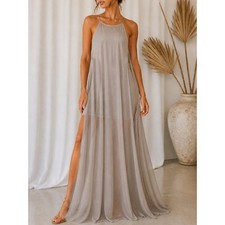 Show Me Your Mumu Maxi Dress Bridesmaid Gown Size 4 Gray Wedding Prom Formal