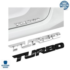 2pcs Turbo Car Emblems - Stylish Zinc Alloy Badge For Cars Trucks Suvs