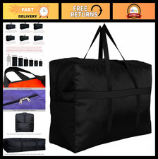 Extra Large Foldable Duffle Bag with Zippers Handles - Ideal for Travel Stor