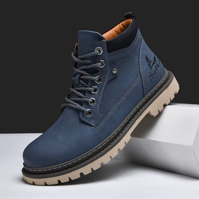 Herren Stiefel Handarbeit Winterschuhe Handarbeit Knöchelschuhe Modisch
