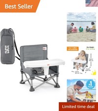 Pop N Sit Portable Booster Seat, 3-in-1 Floor Seat, Travel High Chair Todd...