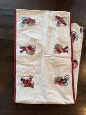 Pottery Barn Christams Table Runner Santa