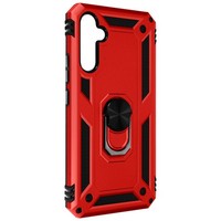 Avizar, SchutzhüLle Galaxy A34 5G StoßFest Mit Magnetring Edles Design, Rot