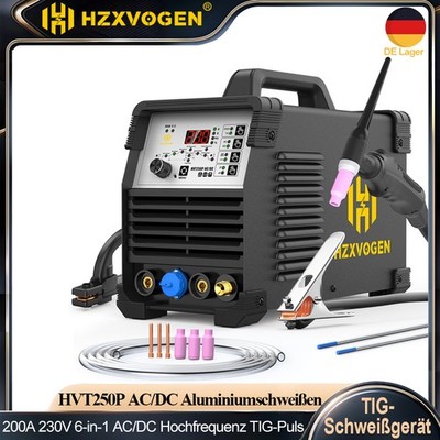 200A 240V 6-in-1 AC/DC Aluminium TIG-Schweißgerät Puls TIG MMA Quadratfunktion