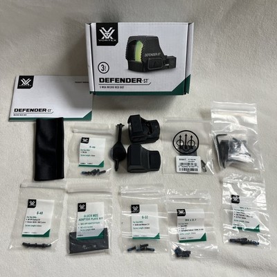 Vortex Optics DFST-MRD3 Defender-ST Micro Red Dot Sight 3 MOA Black Gently Used