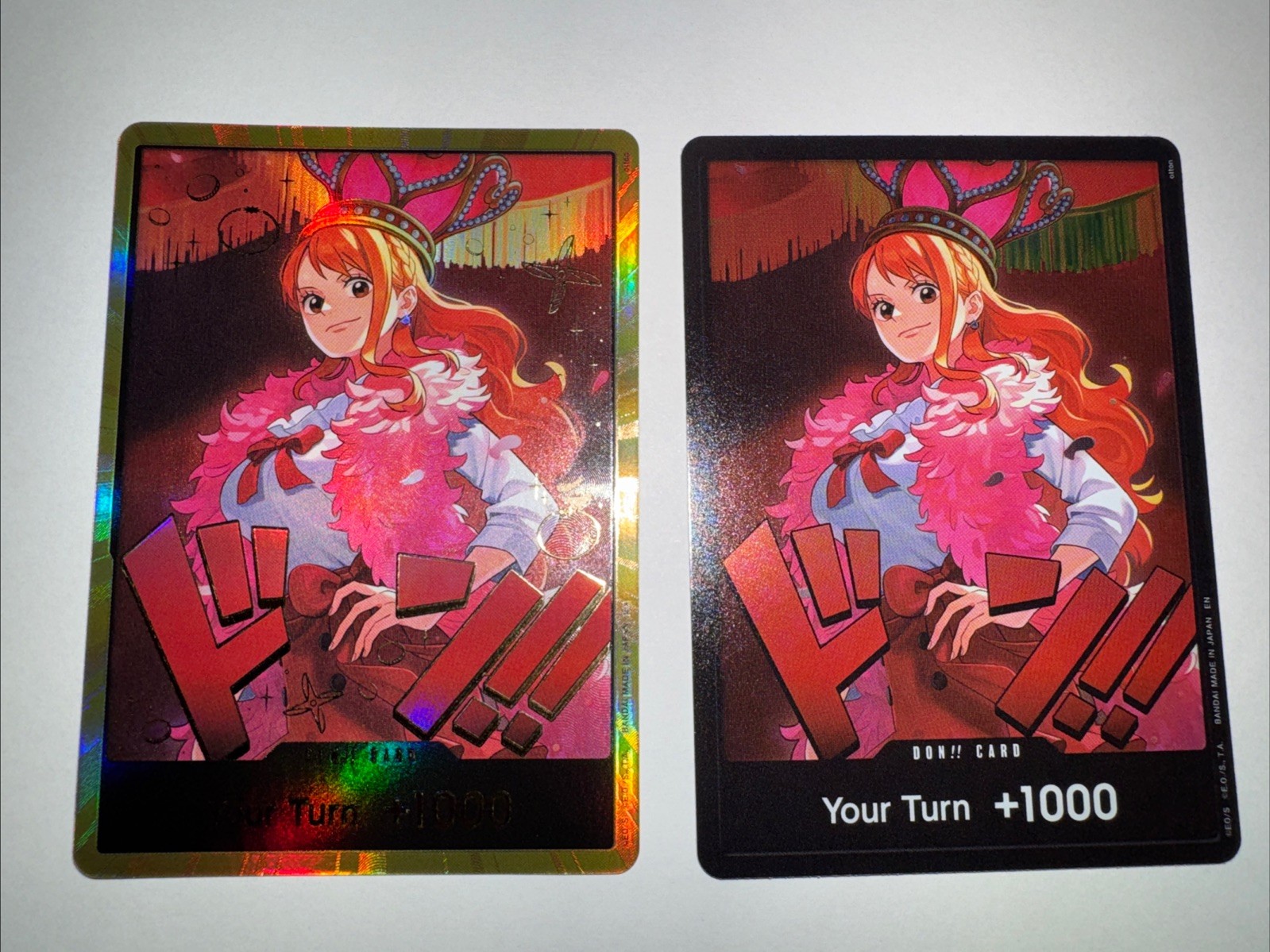 š„DON!! Card (Nami) (Gold) Extra Booster: EB-03. One Piece Heroines Edition Foil