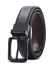 Boy Belts Reversible2 in 1 Kids Belt Durable PU Metal Buckle Youth Toddler Le...