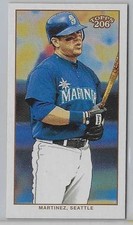 2002 TOPPS 206 RED TOLSTOI EDGAR MARTINEZ MARINERS HOF