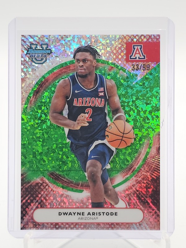 DWAYNE ARISTODE BOWMAN BEST U GREEN MINI DIAMOMD ROOKIE /99 #17 ARIZONA Q2550