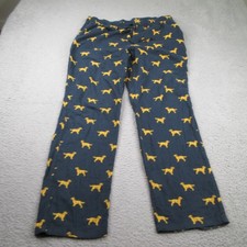 J. Crew Flannel Pajama Pants Mens Large Golden Retriever Cotton Stretch Sleep