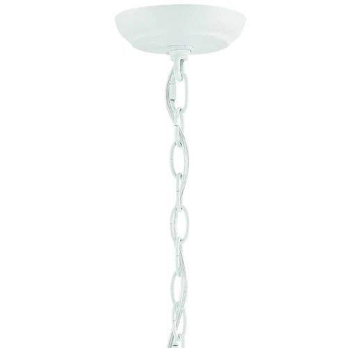 Broche 4-Light 19" Chandelier in Matte White - Picture 2 of 5