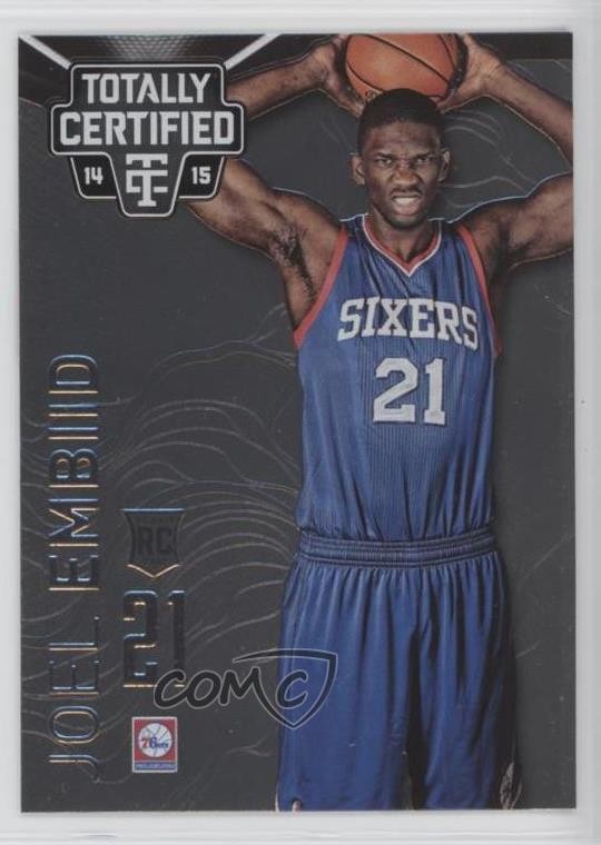 2014-15 Panini Totally Certified Joel Embiid #143 Rookie RC 7rf