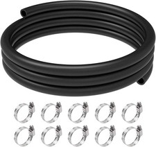 Straight 3/4 inches Heater Hose Coolant Radiator Hose with 5 Hose Clamps