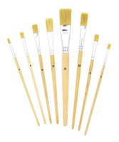 Borstenpinsel-Set 8-Tlg. GrößEn 1-20, TSI Art. Nr. 49209, Naturbelassener Schaft