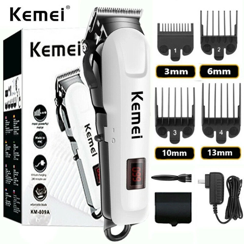 US Kemei Professional Cordless Electric Rechargeable Hair/Beard Trimmers for Men