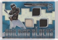 2021 Spectra Building Blocks Materials Neon Blue Prizm 13/50 Ke'Bryan Hayes i5f