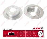 Bremsscheibe Hinterachse FüR Ssangyong Kyron Rexton / II Actyon I W Sports VAN