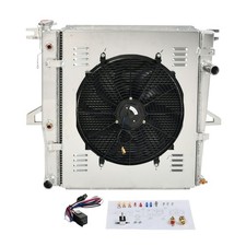Aluminum 3 Row Radiator+Shroud Fan+Relay For 1998-11 Ford Ranger Mazda B4000 V6