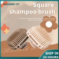 1Pc Silicone Shampoo Brush Scalp Massage Hair Washing Shower Comb Brush