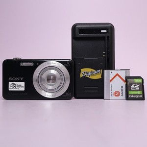 Sony Digital Camera Cybershot DSC-W710 16.1MP Black Tested Full Working Set
