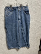 Vintage Jordache Classic Blue Midi Skirt Size 14