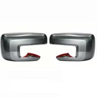 For 21-2026 Ford F150 Mirror COVERS Overlays without Signal Hole M7 CARBONIZED