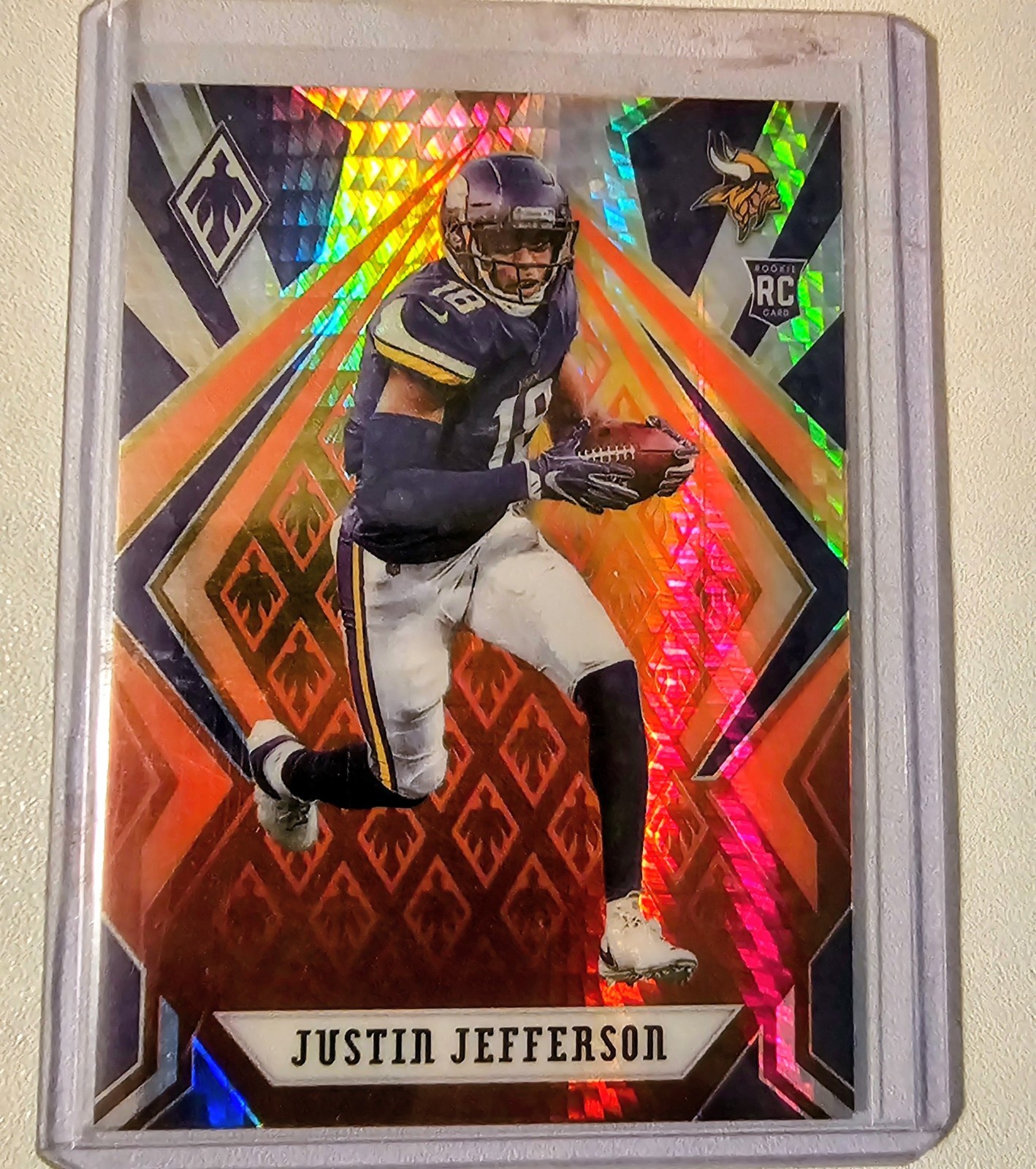 2020 Panini Phoenix - Rookies Justin Jefferson #111 Fire Burst (RC)
