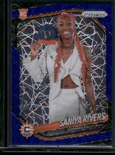 Saniya Rivers 2025 Panini Prizm WNBA #150 Blue Velocity Prizms