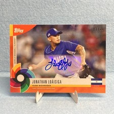 2023 Topps World Baseball Classic Global Stars Jonathan Loaisiga #JL-E Orange/10
