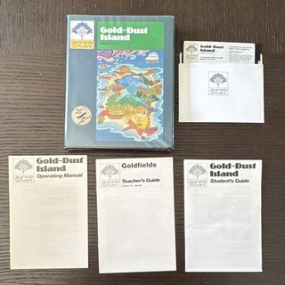 Jacaranda Software Gold Dust Island Apple II /IIe 1984 Complete GC