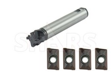 1-1/2 x 7-7/8" 90  4 FL Indexable End Mill  4 PCS APKT 1604 Inserts P 