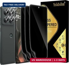  3 2 Pack for Motorola Moto Edge 2025 Privacy Screen Protector,3 Pack Screen Pr