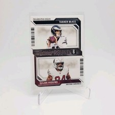 ELIJAH HIGGINS TANNER MCKEE 2023 Contenders Rookie Round #s CARDINALS EAGLES