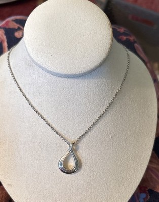 Set Heide Sterling Silber 19'' Halskette Verschluss gemarkt 925 mit Anhänger