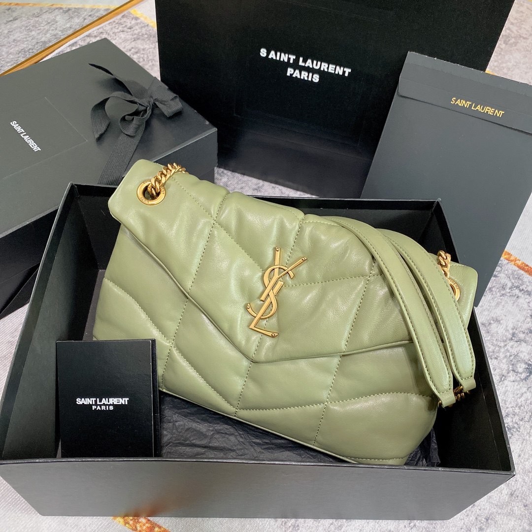 Saint Laurent Loulou Puffer Medium Shoulder Bag – Quilted Lambskin Leather, YSL