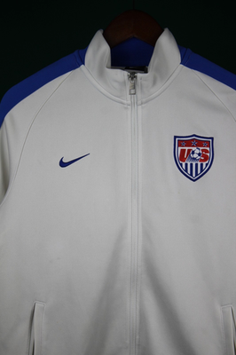 NIKE USA Size MEDIUM N98 MEN'S US SOCCER TRACK JACKET 2014 World