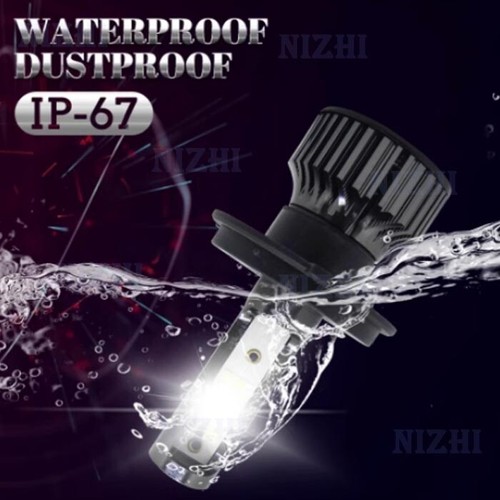 Couple Led Car Lamps Headlight Bulbs H4 110W 24000 LM 6000K White Xenon - Picture 3 of 12