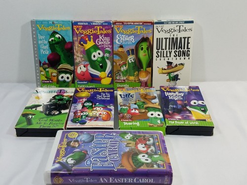 VeggieTales VHS Lot of 9 Tapes Ultimate Silly Song Easter Carol Big Idea - Picture 8 of 19