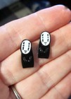 No Face Earrings 3D - Hypoallergenic A — photo 1