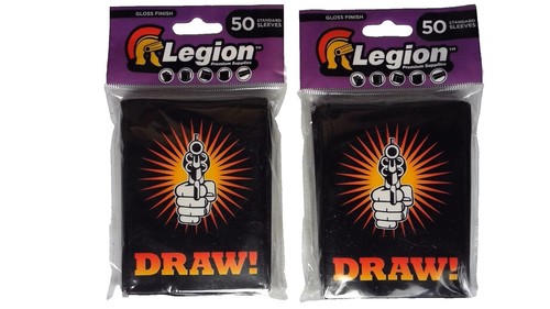 Legion Brick 100 Count Flat Black Matte Finish Card Sleeves (Sealed) | eBay