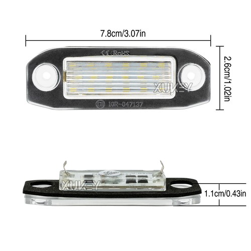 12V 18 LED License Number Plate Light Lamp for Volvo S80 XC90 S40 S60 XC60 C30 - Picture 5 of 6