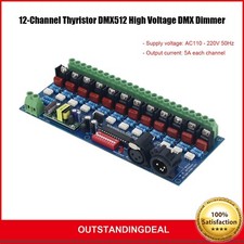 12-Channel Thyristor DMX512 DMX Dimmer for Lamp Bulb Incandescent Lamp Dimmer