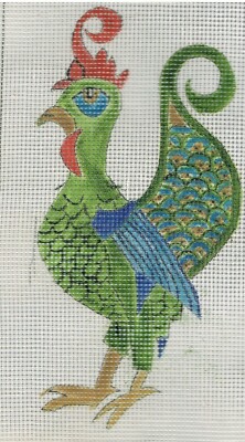Handarbeit Wandteppich Leinwand 10 d. Handgemalt Design. Eigenwolle verwenden. Nur eine. 