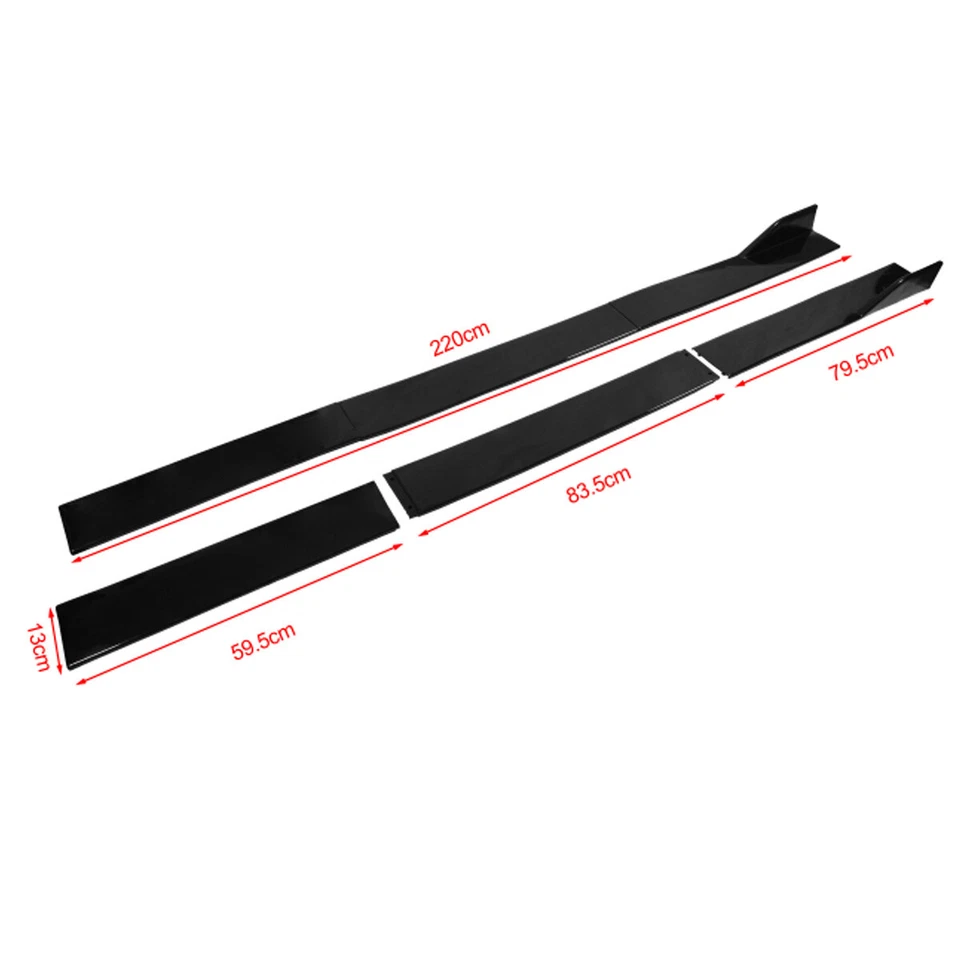 For Nissan Altima 2008-2023 Fit 86.6''Side Skirt Splitter Extension Rocker Panel Foto 2 de 4