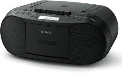 Sony CD Radio Cassette Recorder FM/AM/Wide Black CFD-S70 B - Image 1 of 4