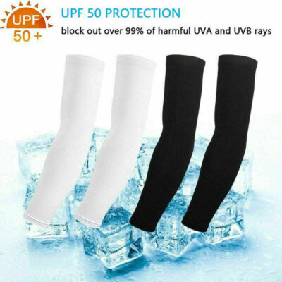 4 Paar Ärmel UV Schutz Armlinge Sonnencreme Arm Sleeves Sportschutz Kompression