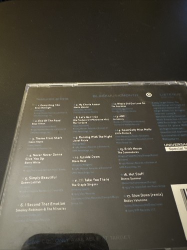 Black Music Month Listen Up Sampler 2005 VG CD Supremes Jackson 5 Barry White - Picture 2 of 2